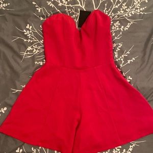 NWOT NBD strapless romper size extra small